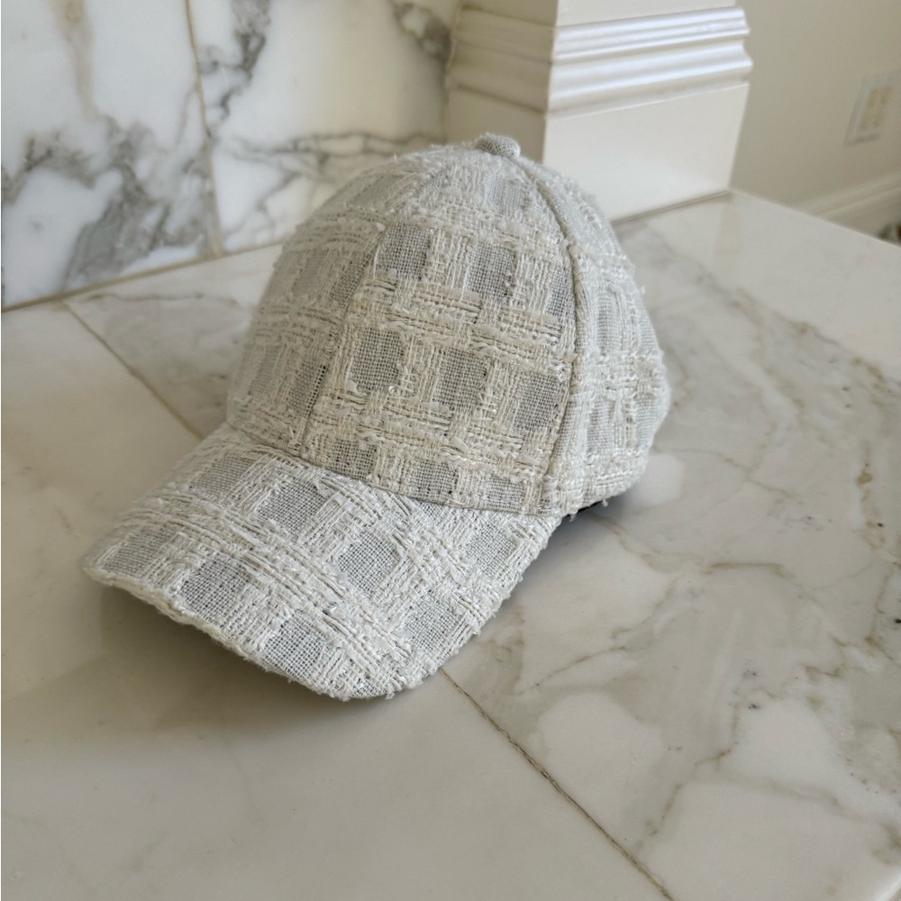 Anthropologie Textured Gray Cap